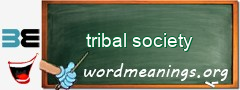 WordMeaning blackboard for tribal society